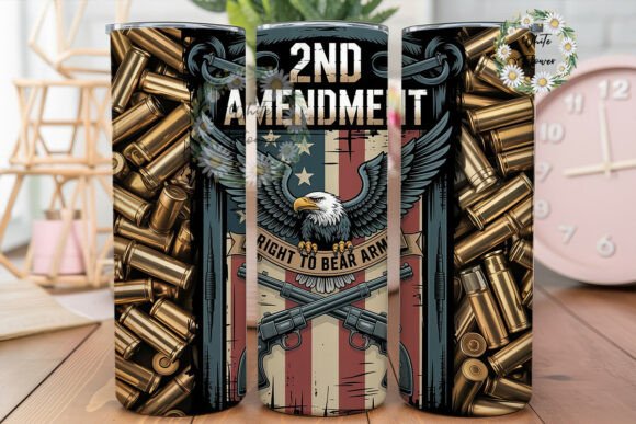 2nd Amendment Bullet Casings Tumbler Graphics & Wraps