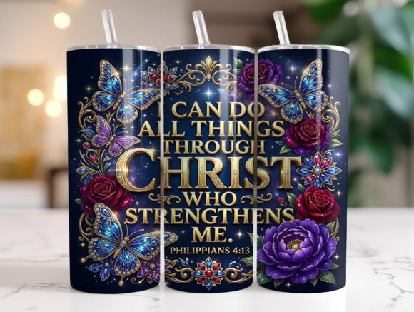 Christian Butterfly Tumbler Wrap PNG: Graphics & Tumbler Wraps Review