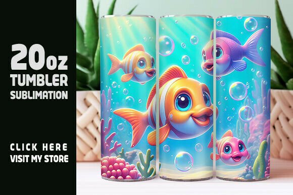Digital 90s Cartoon Tumbler Wrap Graphics for Sellers