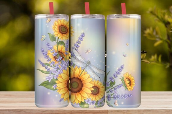 Golden Sunflower Bliss: Tumbler Wraps Graphics Review
