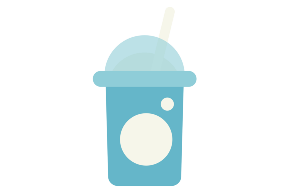 Milkshake Color Icon: Sweet Dairy Drink Graphics & Illustrations