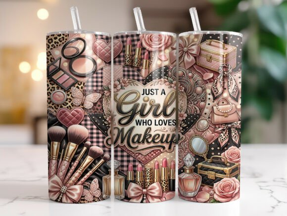 Patchwork Makeup Lover Tumbler Wrap Graphics Review