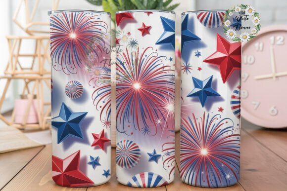 Patriotic Fireworks Stars Skinny Tumbler Graphics Reviewed