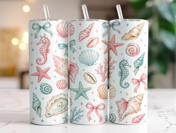 Seaside Seahorse Tumbler Graphics Reviewed for Crafters