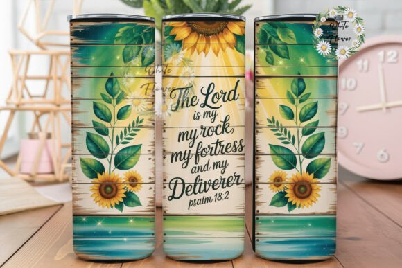 Sunflower Wood Bible Verse 20oz Tumbler: Designer Review