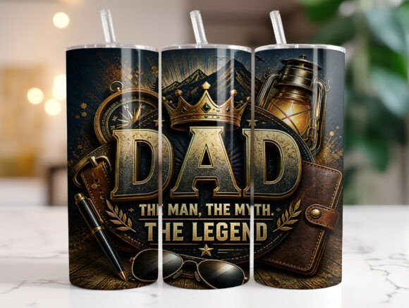 The Man the Myth the Legend Dad Tumbler: Graphics & Tumbler Wraps Review